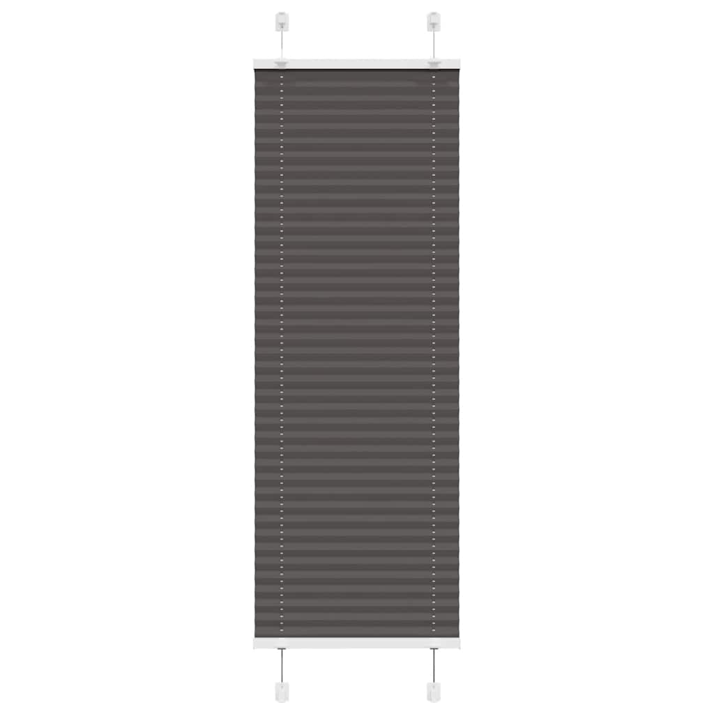 vidaXL Roleta plisowana czarna 45x100 cm Szerokość tkaniny 44,4cm