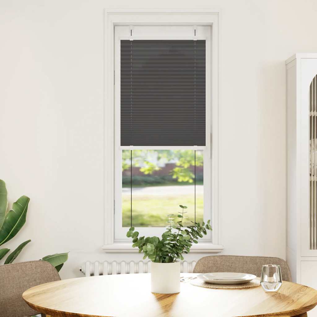 vidaXL Roleta plisowana czarna 45x100 cm Szerokość tkaniny 44,4cm