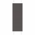 vidaXL Roleta plisowana czarna 50x100 cm Szerokość tkaniny 49,4cm