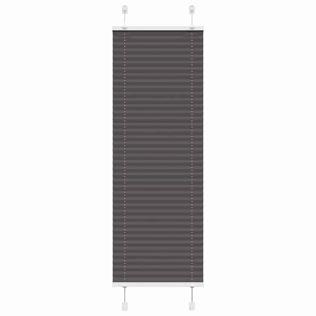 vidaXL Roleta plisowana czarna 50x100 cm Szerokość tkaniny 49,4cm