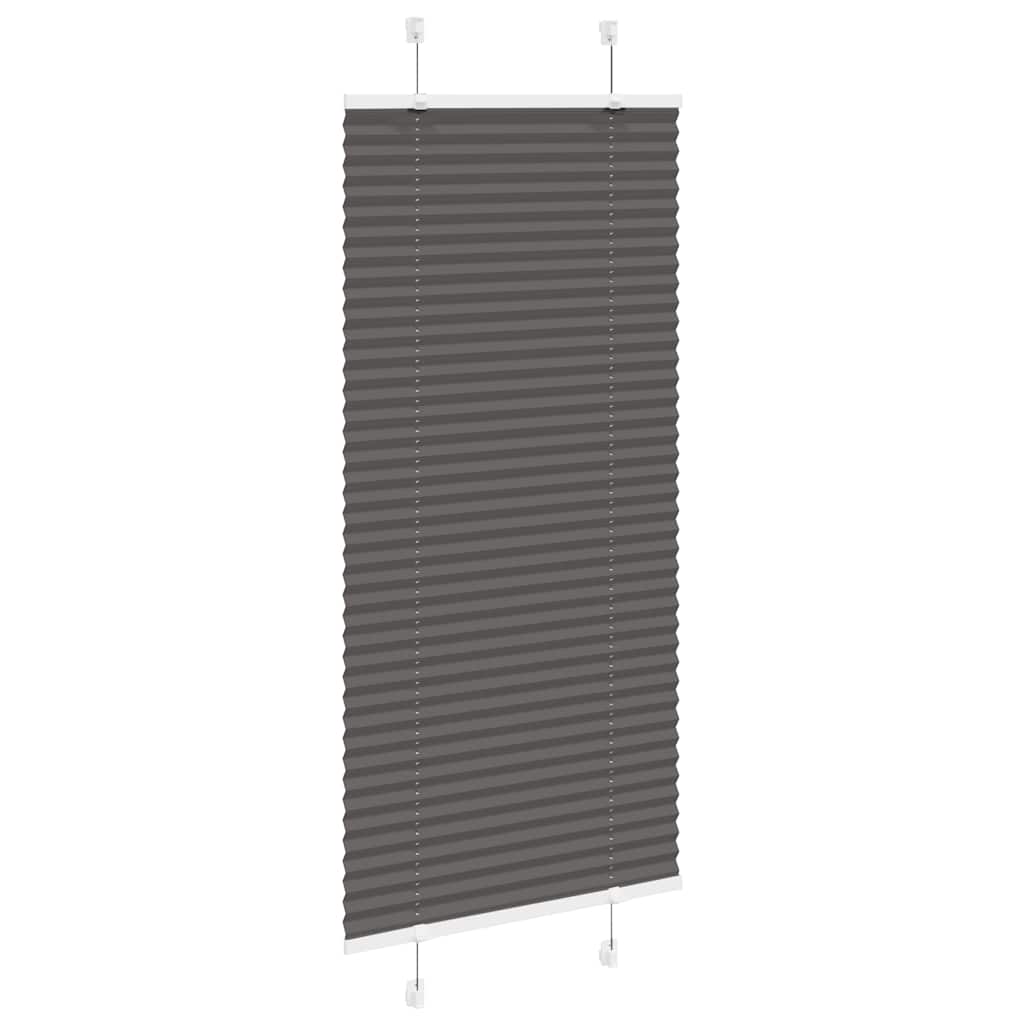 vidaXL Roleta plisowana czarna 60x100 cm Szerokość tkaniny 59,4cm