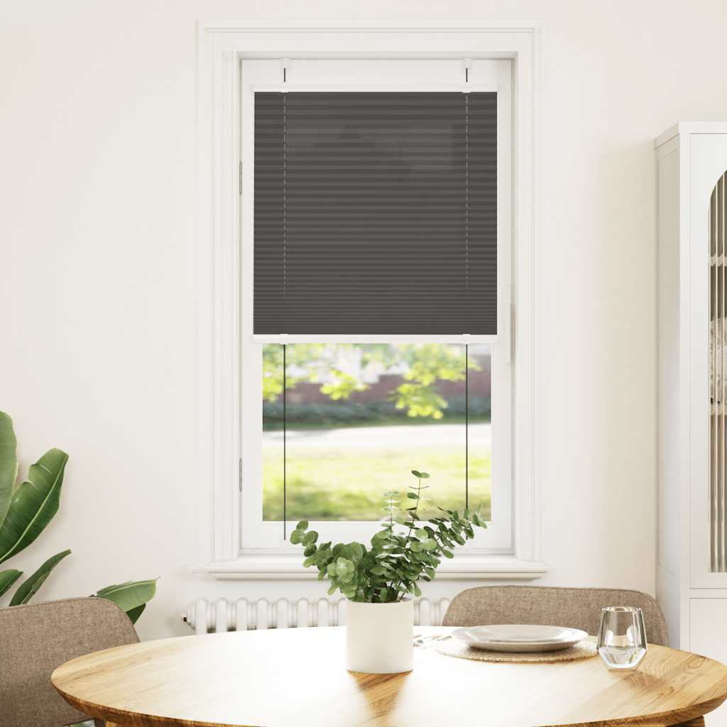 vidaXL Roleta plisowana czarna 65x100 cm Szerokość tkaniny 64,4cm