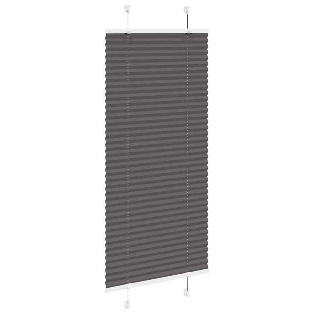 vidaXL Roleta plisowana czarna 65x100 cm Szerokość tkaniny 64,4cm