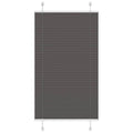 vidaXL Roleta plisowana czarna 80x100 cm Szerokość tkaniny 79,4 cm