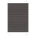 vidaXL Roleta plisowana czarna 85x100 cm Szerokość tkaniny 84,4 cm