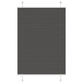 vidaXL Roleta plisowana czarna 90x100 cm Szerokość tkaniny 89,4 cm