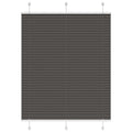 vidaXL Roleta plisowana czarna 105x100 cm Szerokość tkaniny 104,4 cm