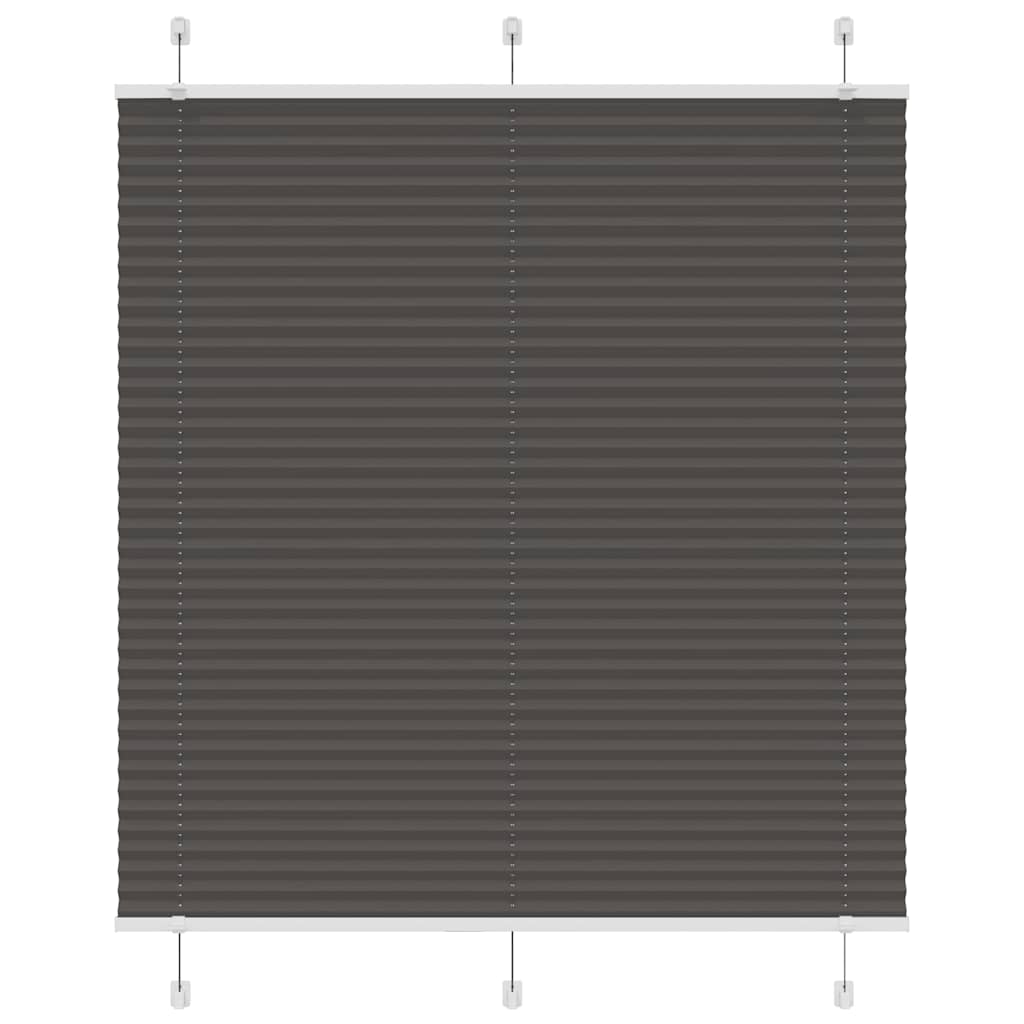 vidaXL Roleta plisowana czarna 115x100 cm Szerokość tkaniny 114,4 cm