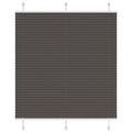 vidaXL Roleta plisowana czarna 115x100 cm Szerokość tkaniny 114,4 cm