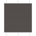vidaXL Roleta plisowana czarna 120x100 cm Szerokość tkaniny 119,4 cm