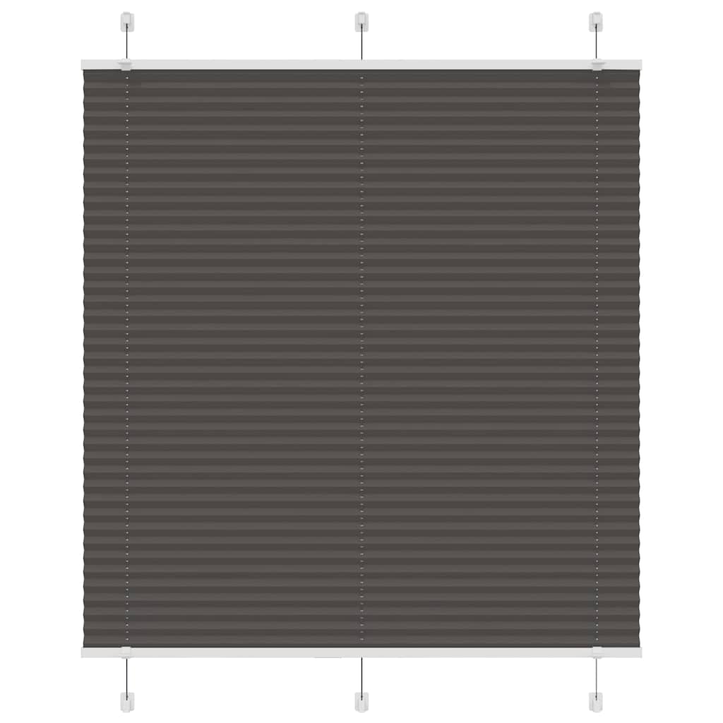 vidaXL Roleta plisowana czarna 120x100 cm Szerokość tkaniny 119,4 cm