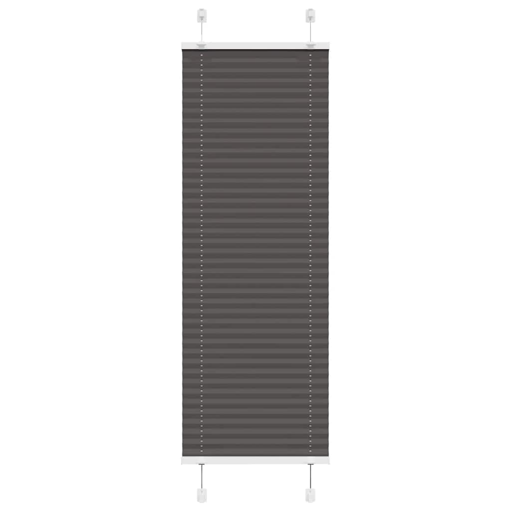 vidaXL Roleta plisowana czarna 40x150 cm Szerokość tkaniny 39,4cm