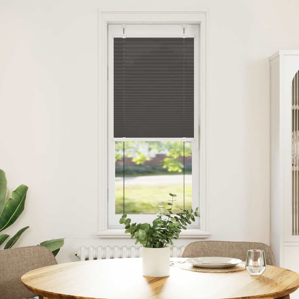 vidaXL Roleta plisowana czarna 40x150 cm Szerokość tkaniny 39,4cm