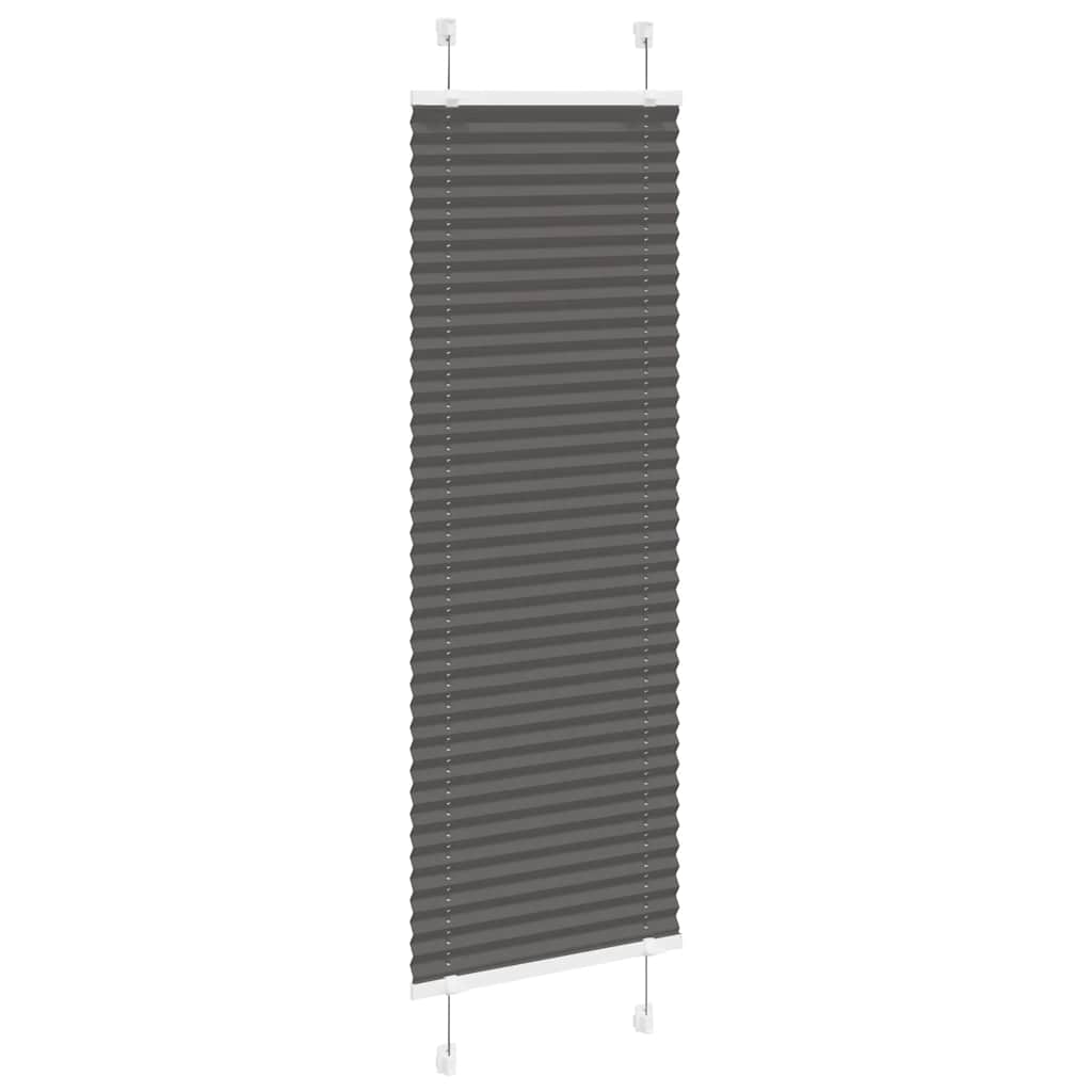 vidaXL Roleta plisowana czarna 40x150 cm Szerokość tkaniny 39,4cm