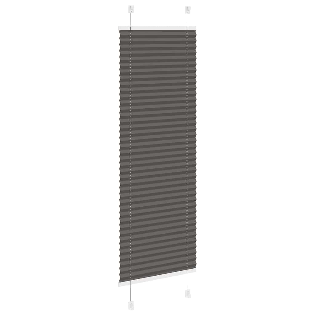 vidaXL Roleta plisowana czarna 40x150 cm Szerokość tkaniny 39,4cm