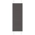vidaXL Roleta plisowana czarna 45x150 cm Szerokość tkaniny 44,4cm