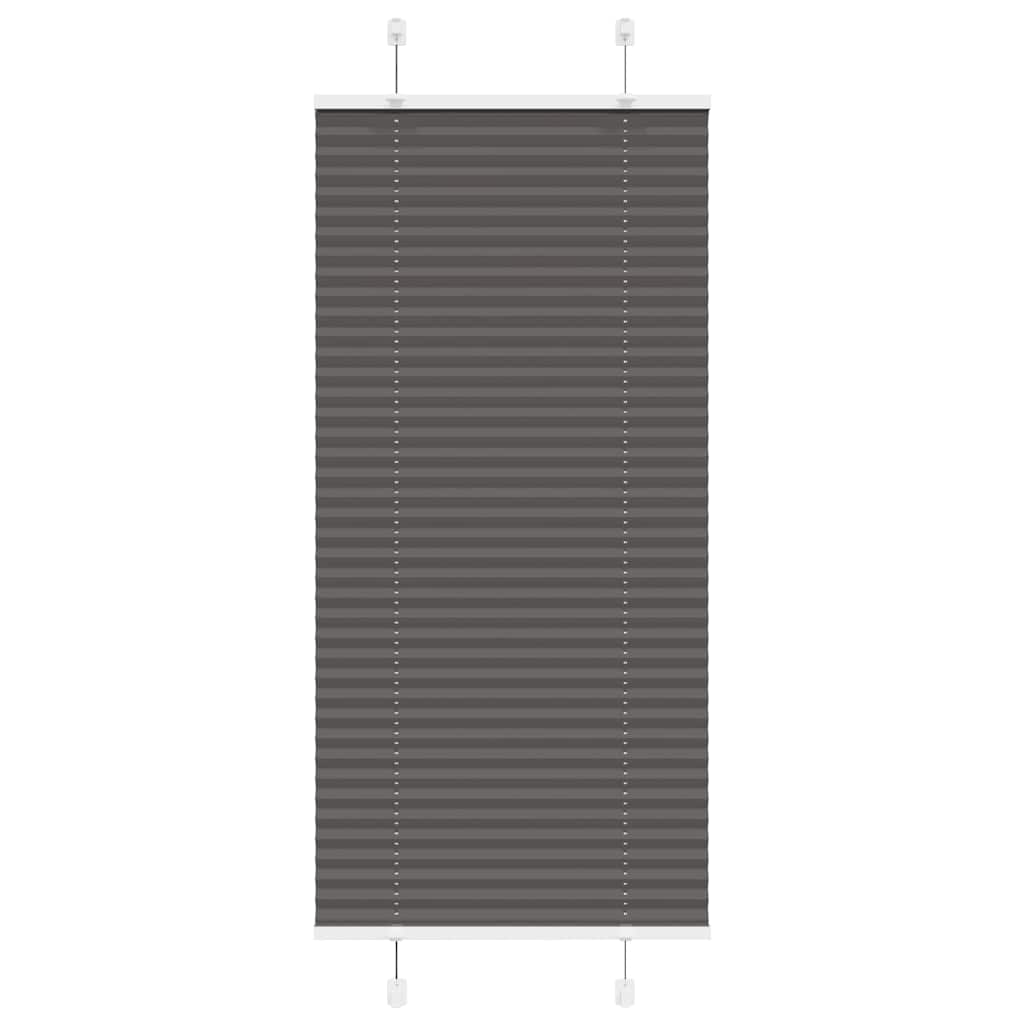 vidaXL Roleta plisowana czarna 55x150 cm Szerokość tkaniny 54,4cm