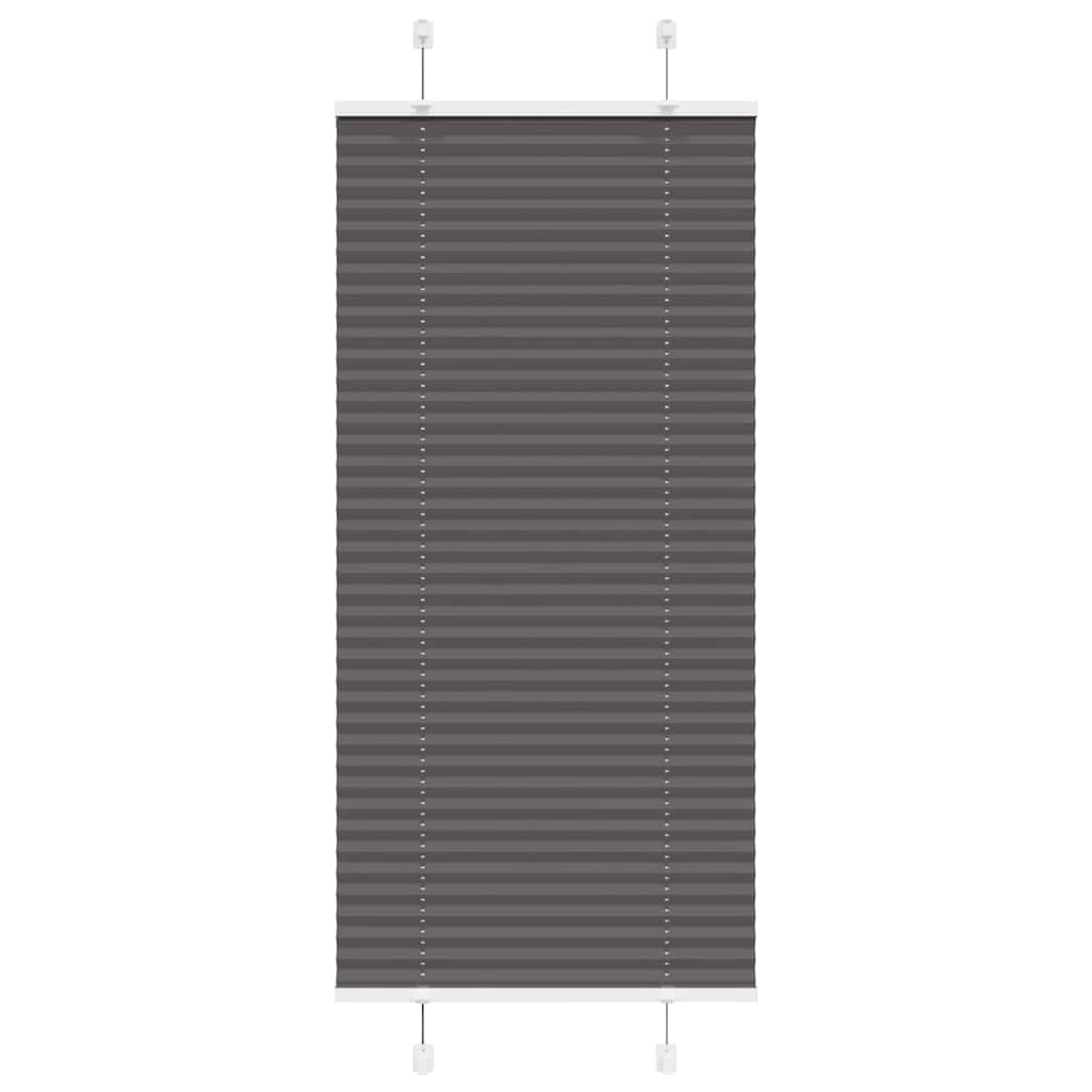 vidaXL Roleta plisowana czarna 60x150 cm Szerokość tkaniny 59,4cm
