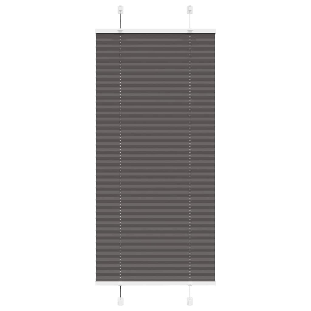 vidaXL Roleta plisowana czarna 65x150 cm Szerokość tkaniny 64,4cm
