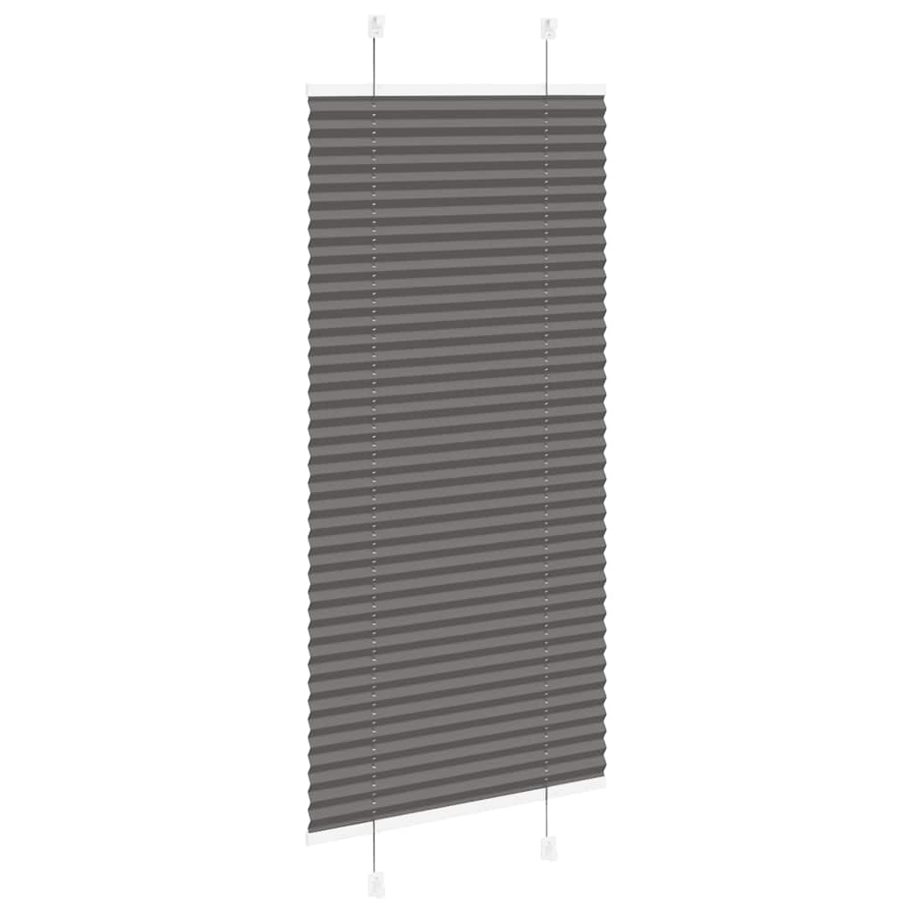 vidaXL Roleta plisowana czarna 65x150 cm Szerokość tkaniny 64,4cm