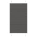 vidaXL Roleta plisowana czarna 80x150 cm Szerokość tkaniny 79,4 cm