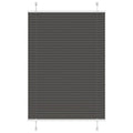 vidaXL Roleta plisowana czarna 90x150 cm Szerokość tkaniny 89,4 cm