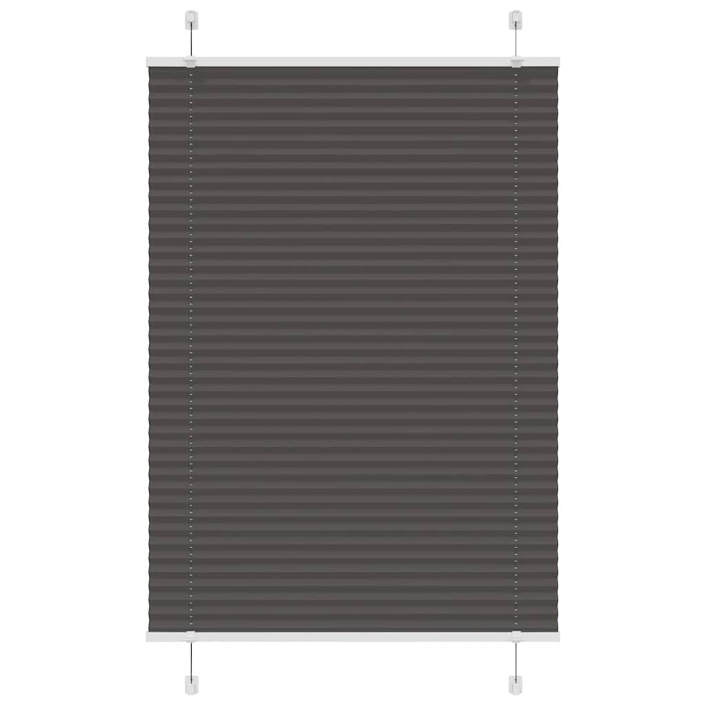 vidaXL Roleta plisowana czarna 95x150 cm Szerokość tkaniny 94,4 cm