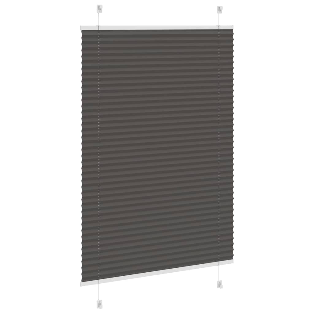 vidaXL Roleta plisowana czarna 95x150 cm Szerokość tkaniny 94,4 cm