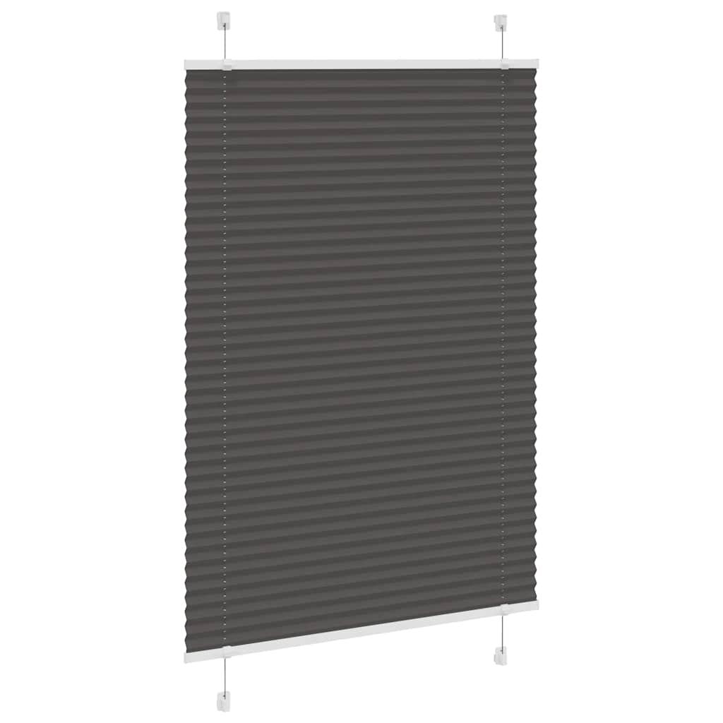 vidaXL Roleta plisowana czarna 100x150 cm Szerokość tkaniny 99,4 cm