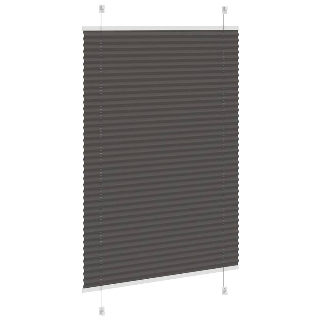 vidaXL Roleta plisowana czarna 100x150 cm Szerokość tkaniny 99,4 cm