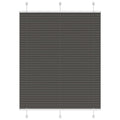 vidaXL Roleta plisowana czarna 110x150 cm Szerokość tkaniny 109,4 cm