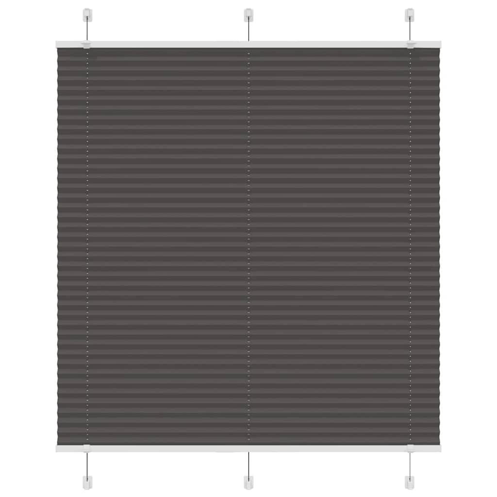 vidaXL Roleta plisowana czarna 115x150 cm Szerokość tkaniny 114,4 cm