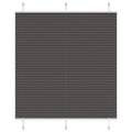 vidaXL Roleta plisowana czarna 115x150 cm Szerokość tkaniny 114,4 cm