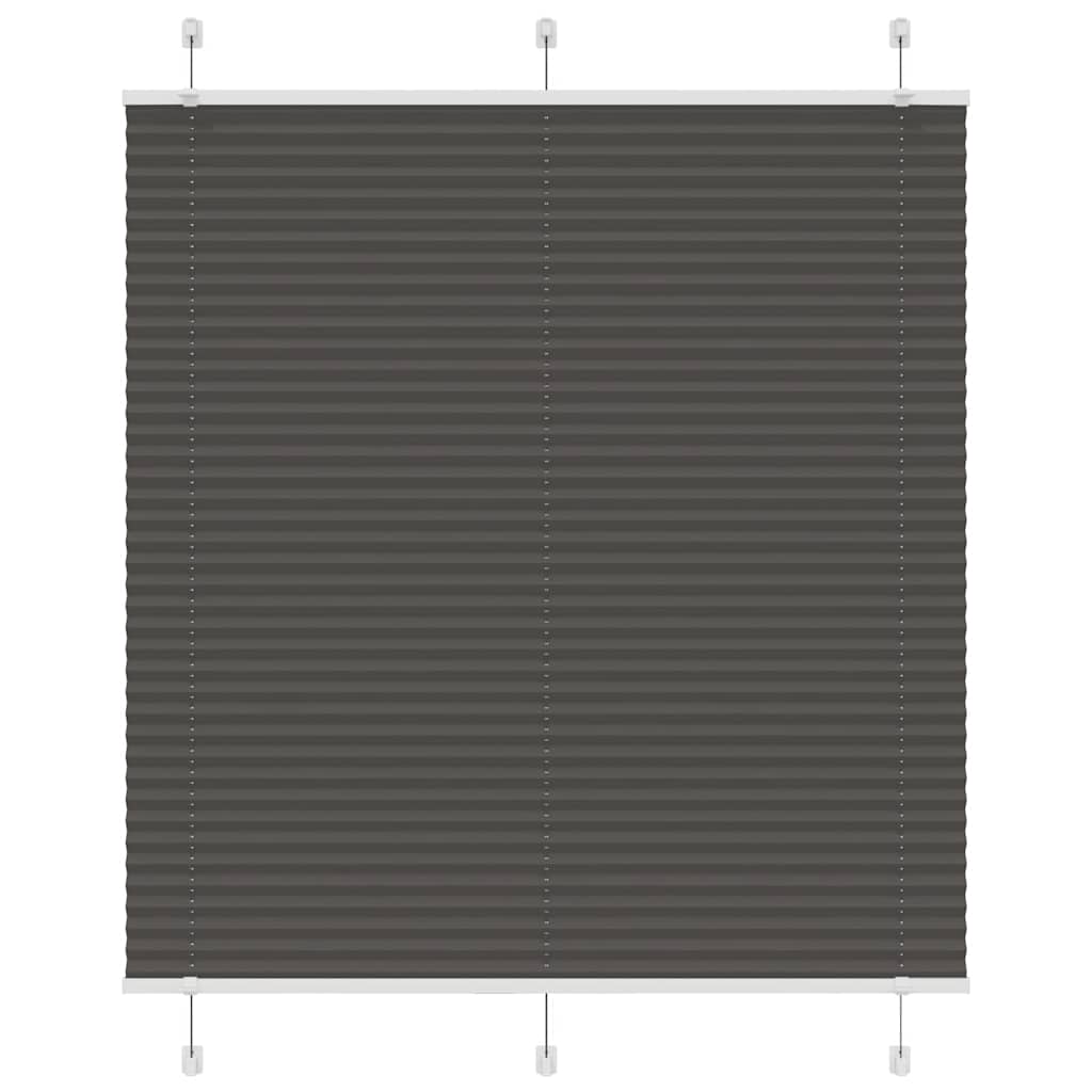 vidaXL Roleta plisowana czarna 120x150 cm Szerokość tkaniny 119,4 cm