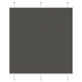 vidaXL Roleta plisowana czarna 120x150 cm Szerokość tkaniny 119,4 cm