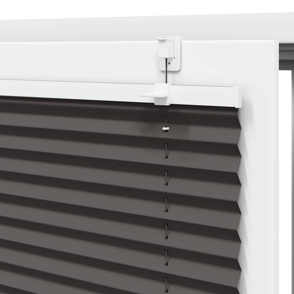 vidaXL Roleta plisowana czarna 70x200 cm Szerokość tkaniny 69,4 cm