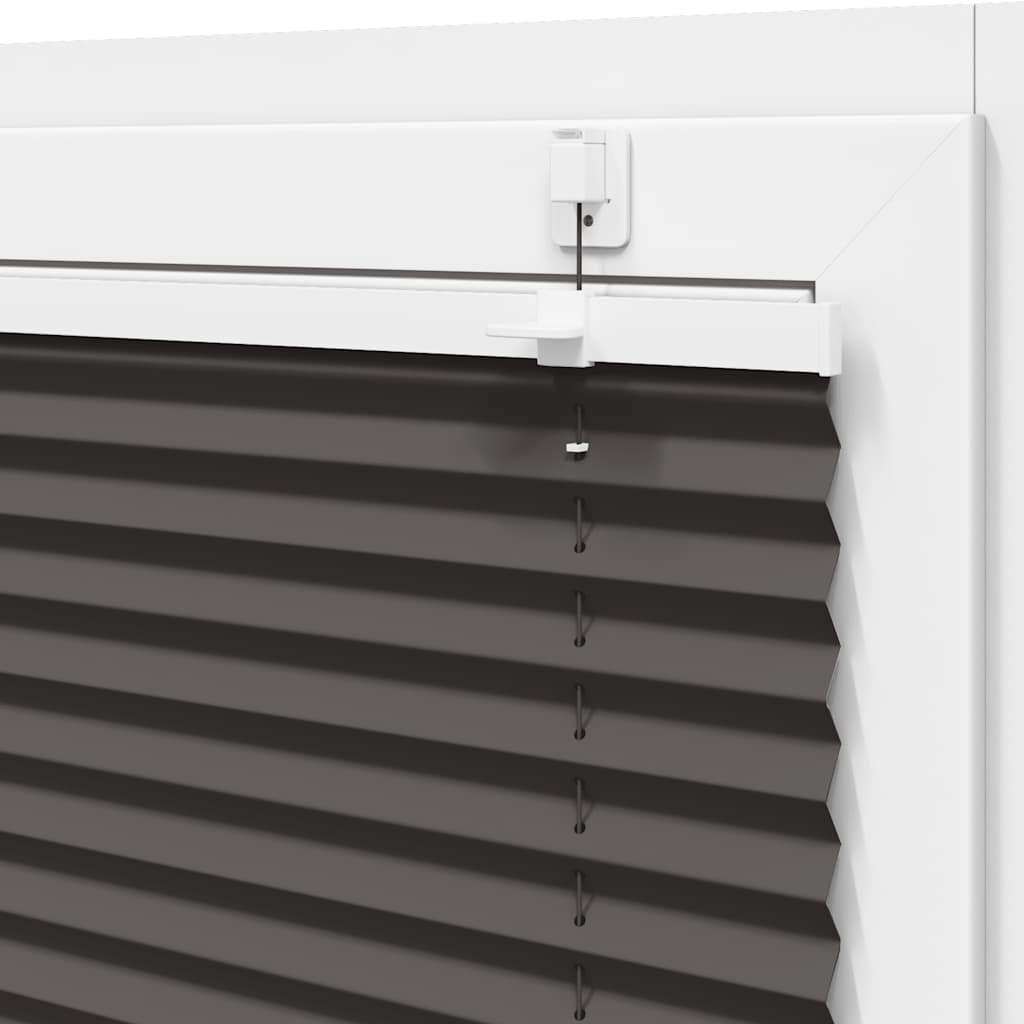 vidaXL Roleta plisowana czarna 80x200 cm Szerokość tkaniny 79,4 cm