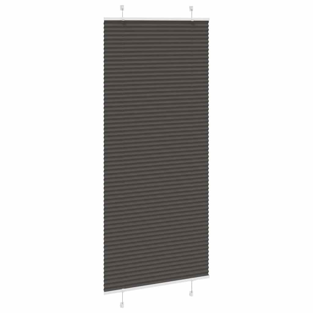 vidaXL Roleta plisowana czarna 95x200 cm Szerokość tkaniny 94,4 cm