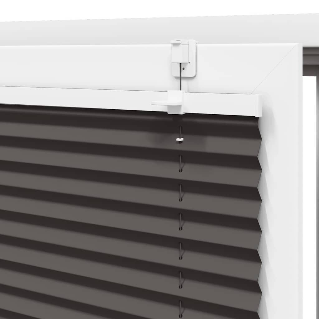 vidaXL Roleta plisowana czarna 105x200 cm Szerokość tkaniny 104,4 cm