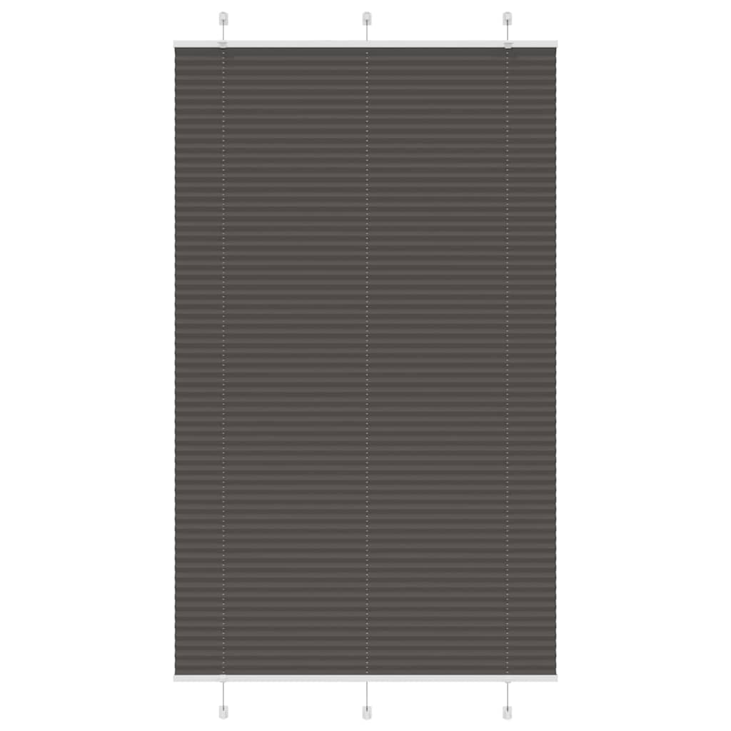 vidaXL Roleta plisowana czarna 120x200 cm Szerokość tkaniny 119,4 cm