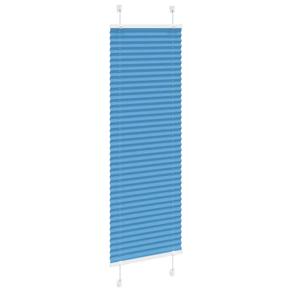 vidaXL Roleta plisowana niebieska 40x100 cm Szerokość tkaniny 39,4cm