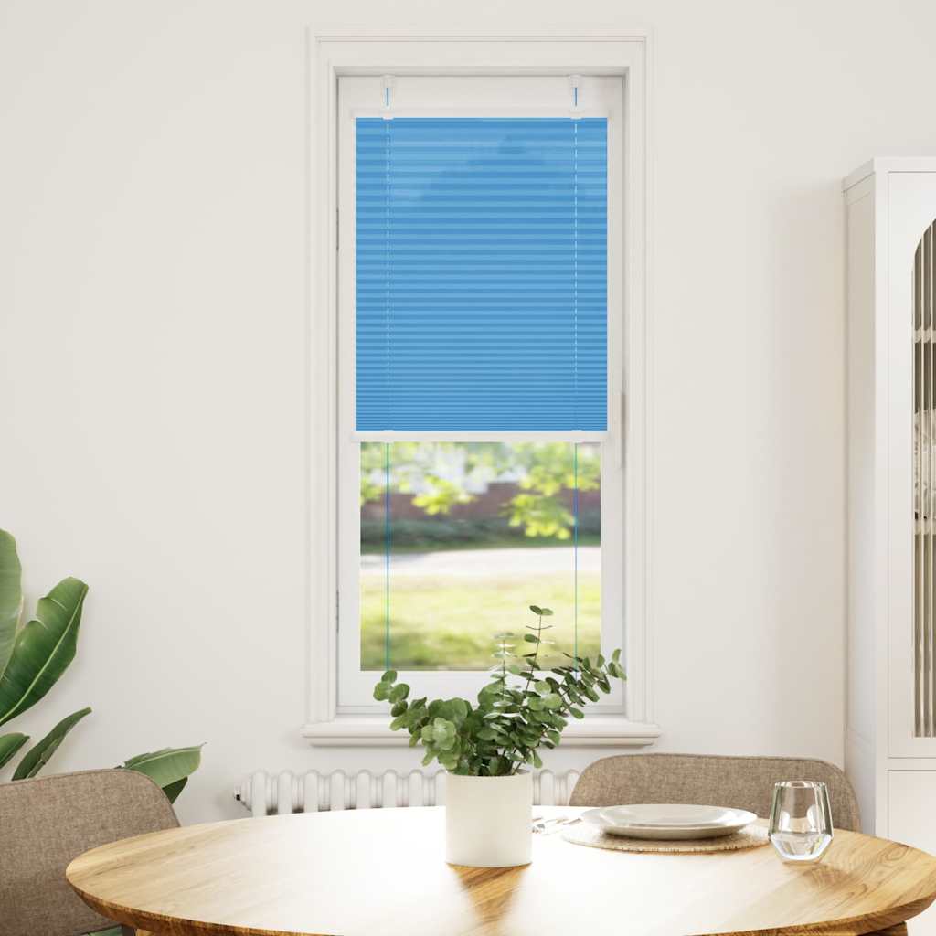vidaXL Roleta plisowana niebieska 50x100 cm Szerokość tkaniny 49,4cm
