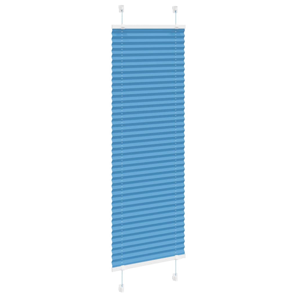 vidaXL Roleta plisowana niebieska 50x100 cm Szerokość tkaniny 49,4cm
