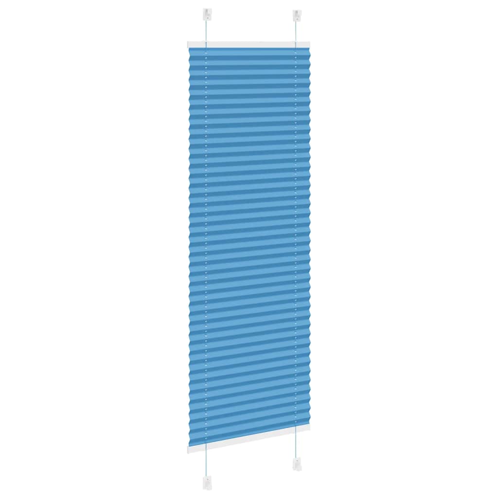 vidaXL Roleta plisowana niebieska 50x100 cm Szerokość tkaniny 49,4cm