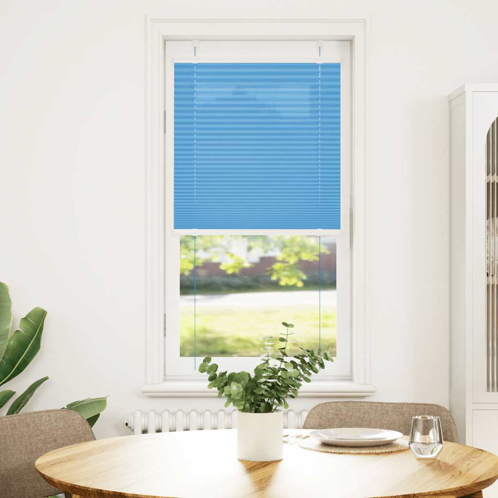vidaXL Roleta plisowana niebieska 60x100 cm Szerokość tkaniny 59,4cm