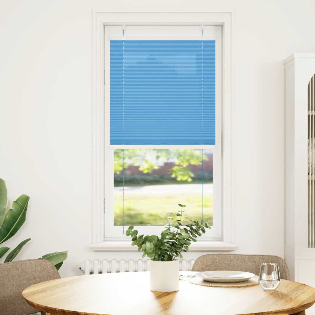 vidaXL Roleta plisowana niebieska 65x100 cm Szerokość tkaniny 64,4cm