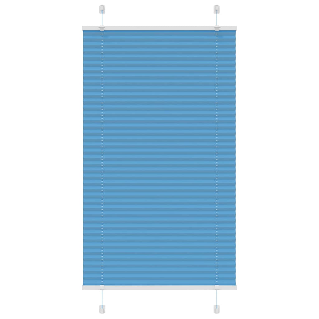 vidaXL Roleta plisowana niebieska 70x100 cm Szerokość tkaniny 69,4 cm