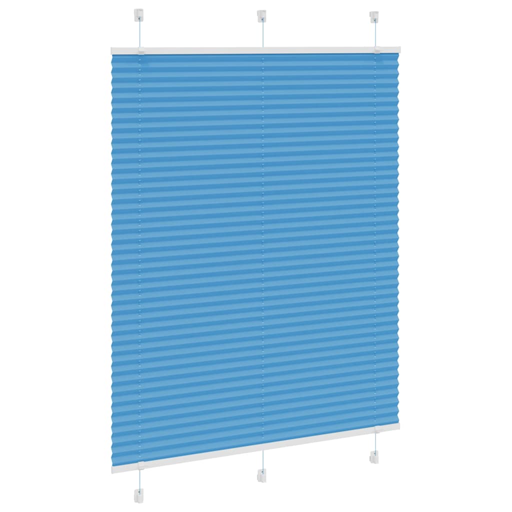 vidaXL Roleta plisowana niebieska 105x100 cm Szerokość tkaniny 104,4cm