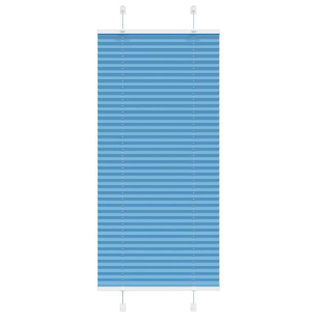 vidaXL Roleta plisowana niebieska 65x150 cm Szerokość tkaniny 64,4 cm