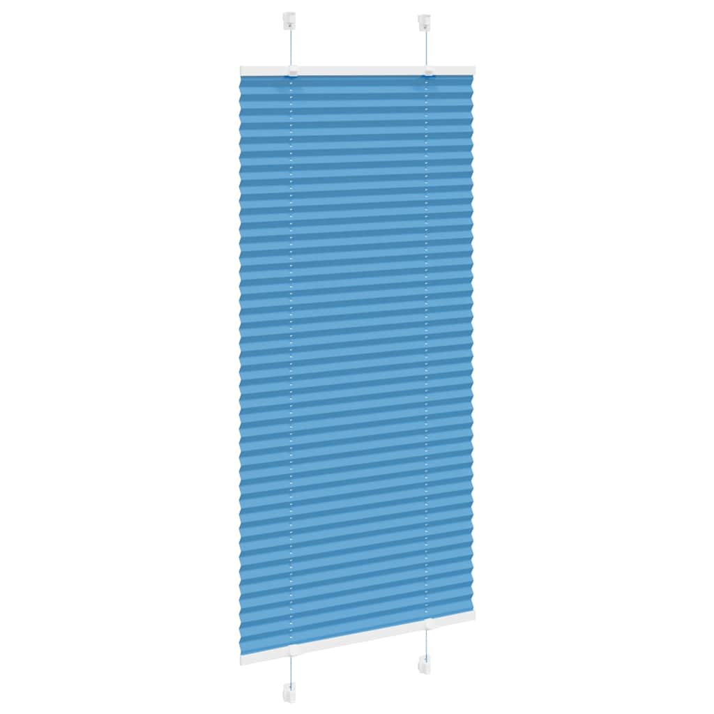 vidaXL Roleta plisowana niebieska 65x150 cm Szerokość tkaniny 64,4 cm
